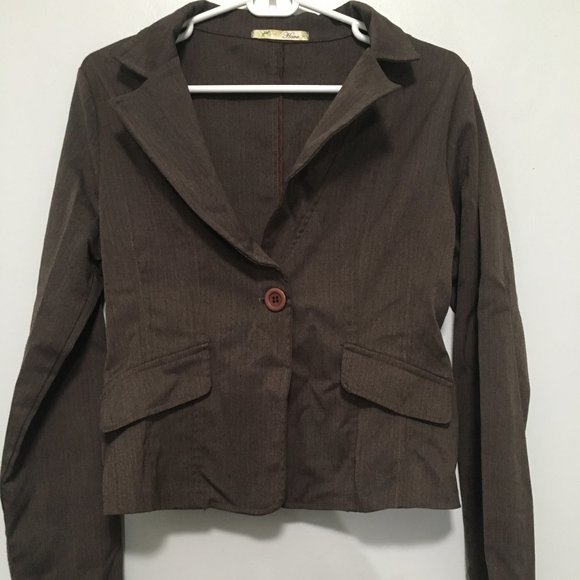 Womens Short Sports Coat Blazer Size L - Picture 1 of 9